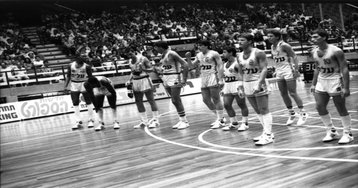 Basketball arena from the spectator seats during a live game